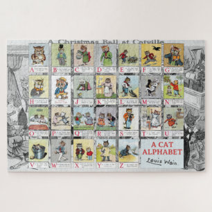 Cat Alphabet, Louis Wain Jigsaw Puzzle