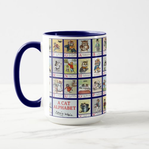 Cat Alphabet Louis Wain Mug