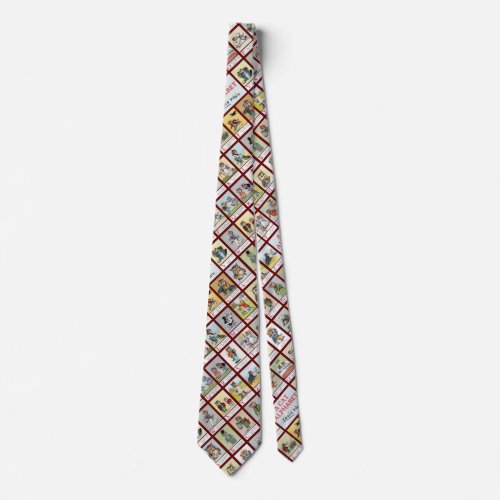 Cat Alphabet Louis Wain Neck Tie