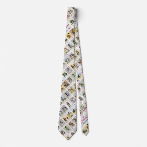 Cat Alphabet Louis Wain Neck Tie