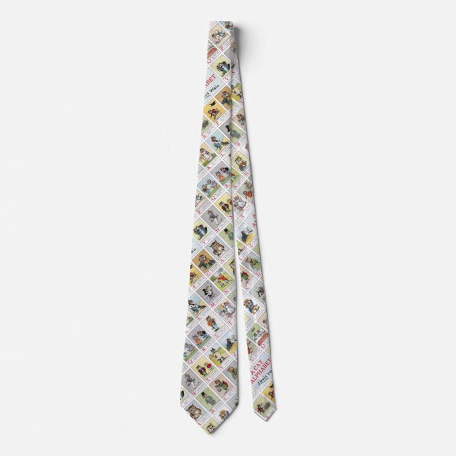 Cat Alphabet, Louis Wain Neck Tie (Front)