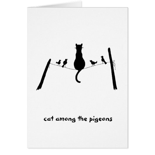Cat among the pigeons cards (Front)