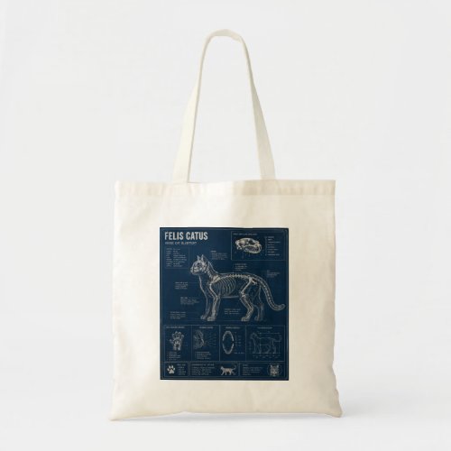 Cat Anatomy Tote Bag