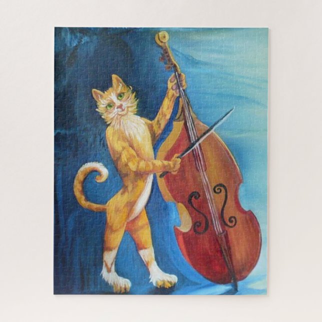 Cat and a Fiddle Jigsaw Puzzle (Vertical)