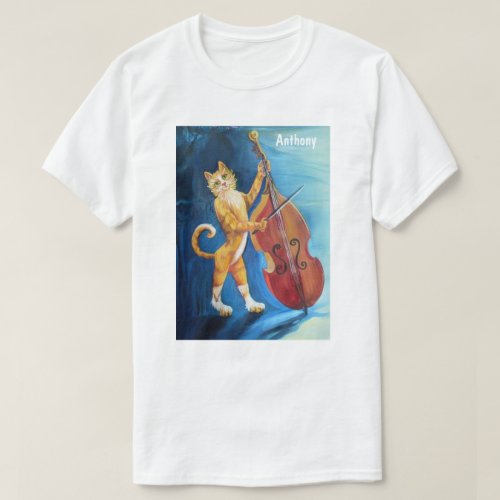 Cat and a Fiddle Personalized T_Shirt