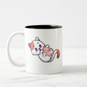 Kawaii Axolotl Water Dragon Cosplay gift idea Coffee Mug by