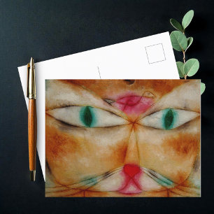 Cat and Bird, Paul Klee, Postcard