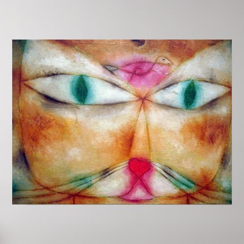 Cat and Bird Paul Klee Poster