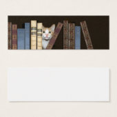 Cat and books bookmark (Front & Back)