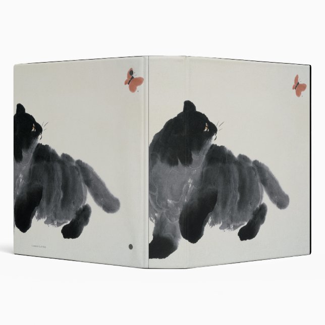 Cat and Butterfly 3 Ring Binder (Background)