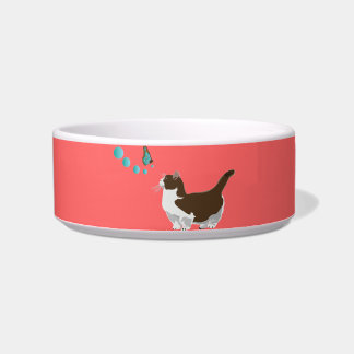 Cat and Butterfly Bowl