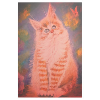 Cat and butterfly Gallery Wrap