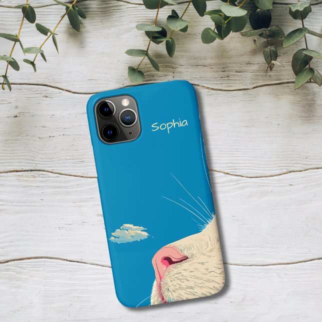 Cat and Cloud Case-Mate iPhone Case (Creator Uploaded)