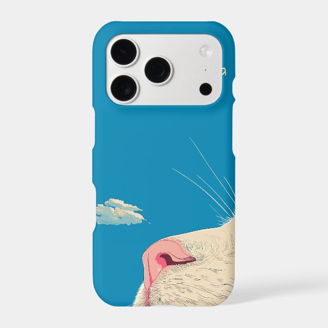 Cat and Cloud Iphone Case (Back)