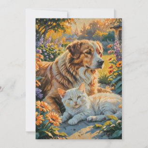 Cat and Dog Invitation