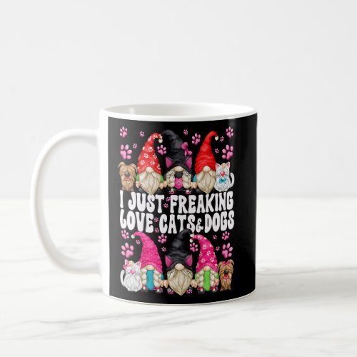 Cat And Dog Mom Funny Saying For Women And Men Cut Coffee Mug