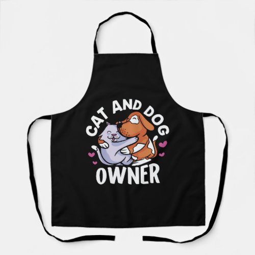 Cat And Dog Owner Cats Dogs Lover Apron