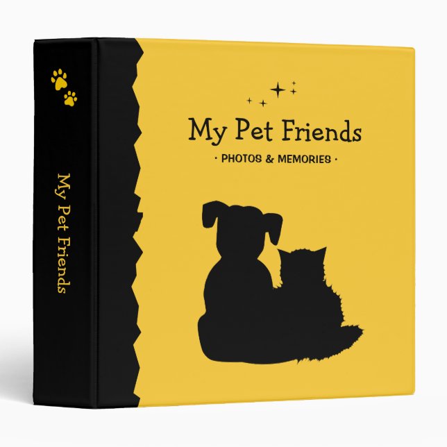 Cat and Dog Pets Vet Clinic Binder (Front/Spine)