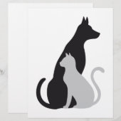 cat and dog silhouette (Front/Back)