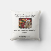Cat and Dog Throw Pillow (Front)