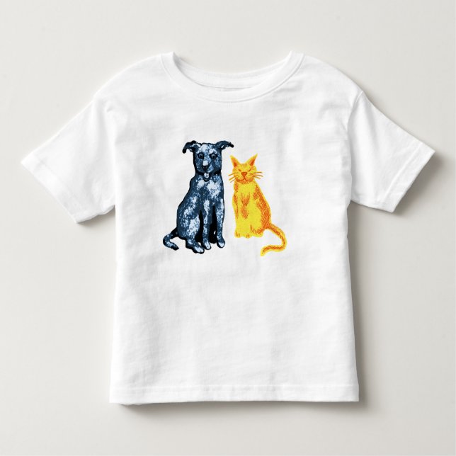 Cat and dog toddler t-shirt (Front)