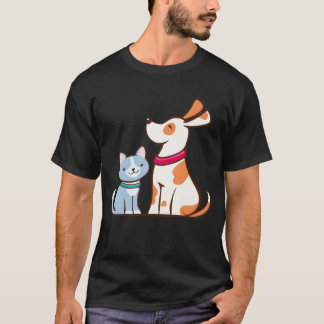 Cat and dog vintage T-Shirt
