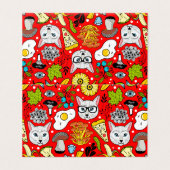 Cat and egg on red (Outside Unfolded)