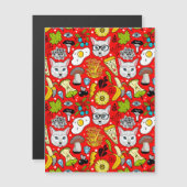Cat and egg on red (Front/Back)