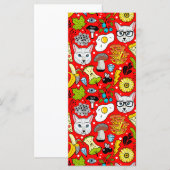 Cat and egg on red (Front/Back)
