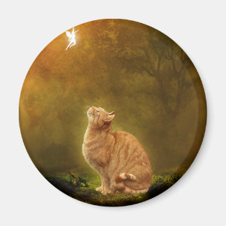Cat And Fairy Magnet