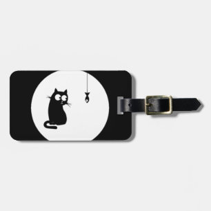 Cat and Fish Luggage Tag