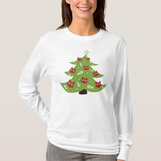 Cat And Fish Ornaments Christmas Tree Long Sleeve