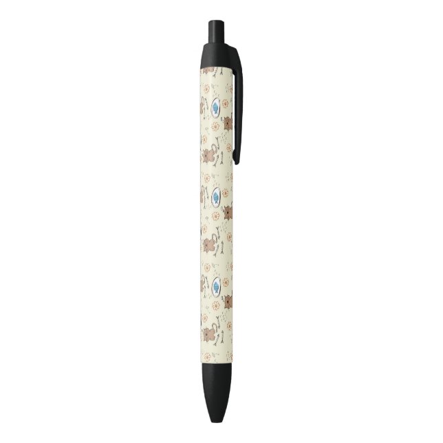 cat and fish pattern pen (Bottom (Vertical))