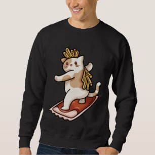Cat And Fries Sweatshirt