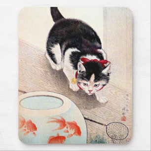 Cat and Goldfish Bowl, Mouse Pad