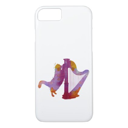 Cat and harp iPhone 8/7 case