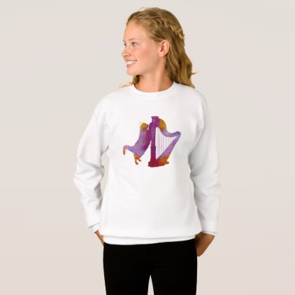 Cat and harp sweatshirt