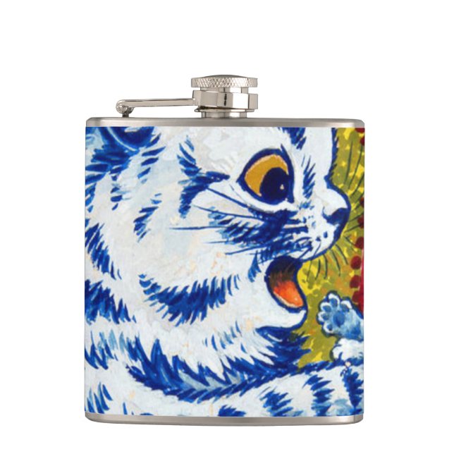 Cat and Her Kittens Flask (Front)