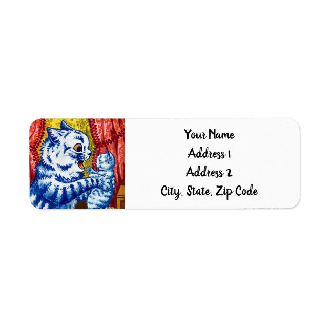 Cat and Her Kittens Label (Front)