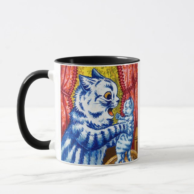 Cat and Her Kittens Mug (Left)