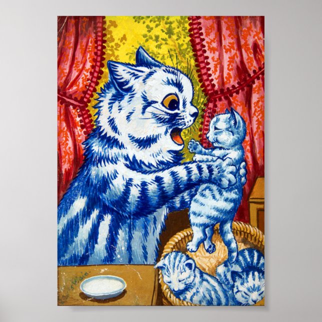 Cat and Her Kittens Poster (Front)