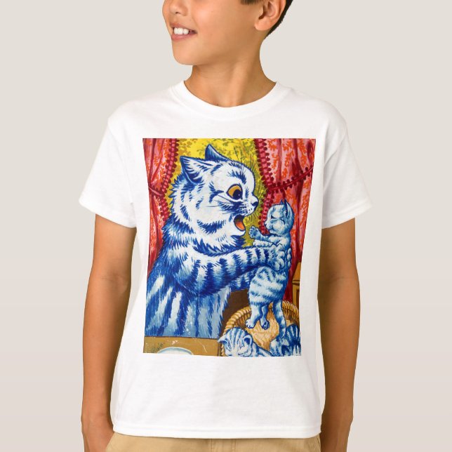 Cat and Her Kittens T-Shirt (Front)