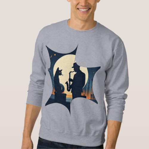 cat and Jazzman Sweatshirt