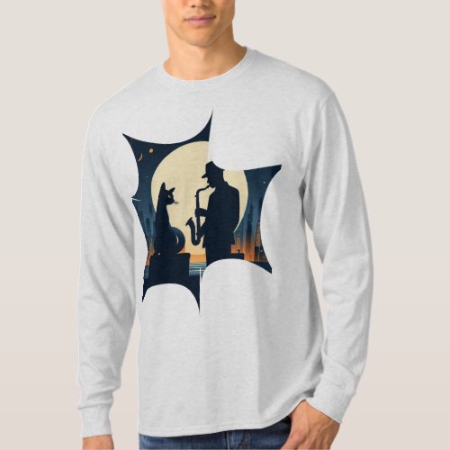 cat and Jazzman T_Shirt