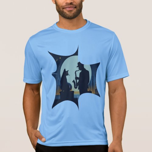 cat and Jazzman T_Shirt