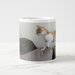 Cat and Kitten Giant Coffee Mug