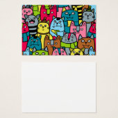 Cat and kittens (Front & Back)