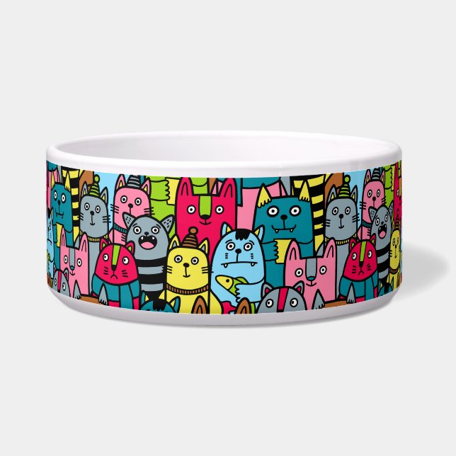 Cat and kittens bowl (Front)