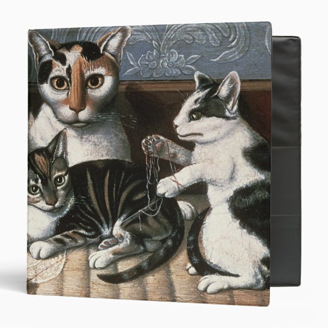 Cat and Kittens, c.1872-1883 3 Ring Binder (Front/Inside)