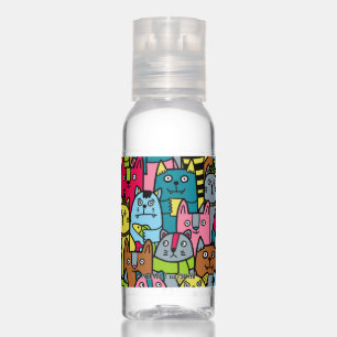 Cat and kittens hand sanitizer